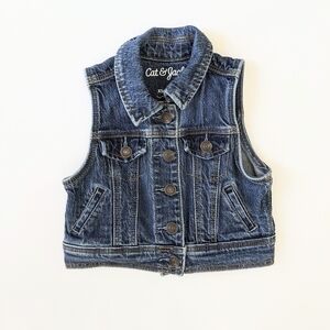 Cat & Jack Kids Dark Blue Denim Vest
